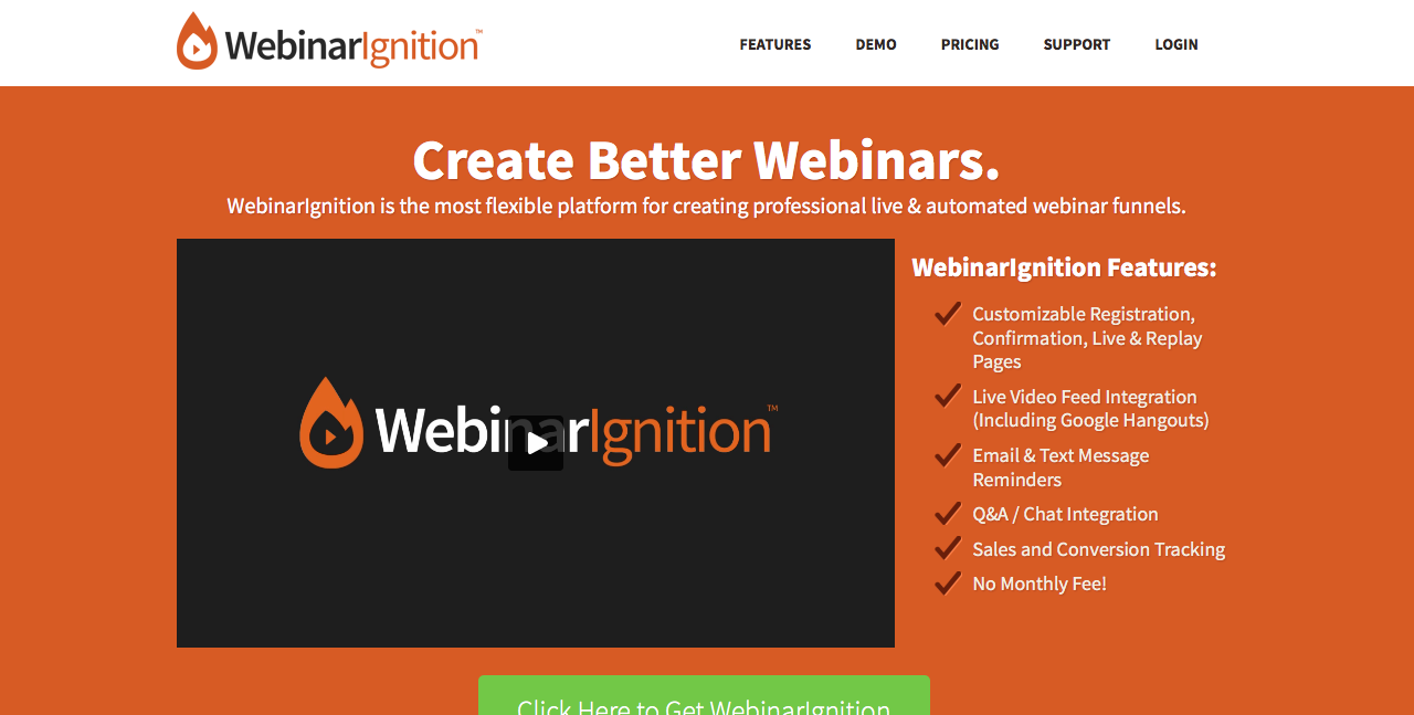 WebinarIgnition Review Demo